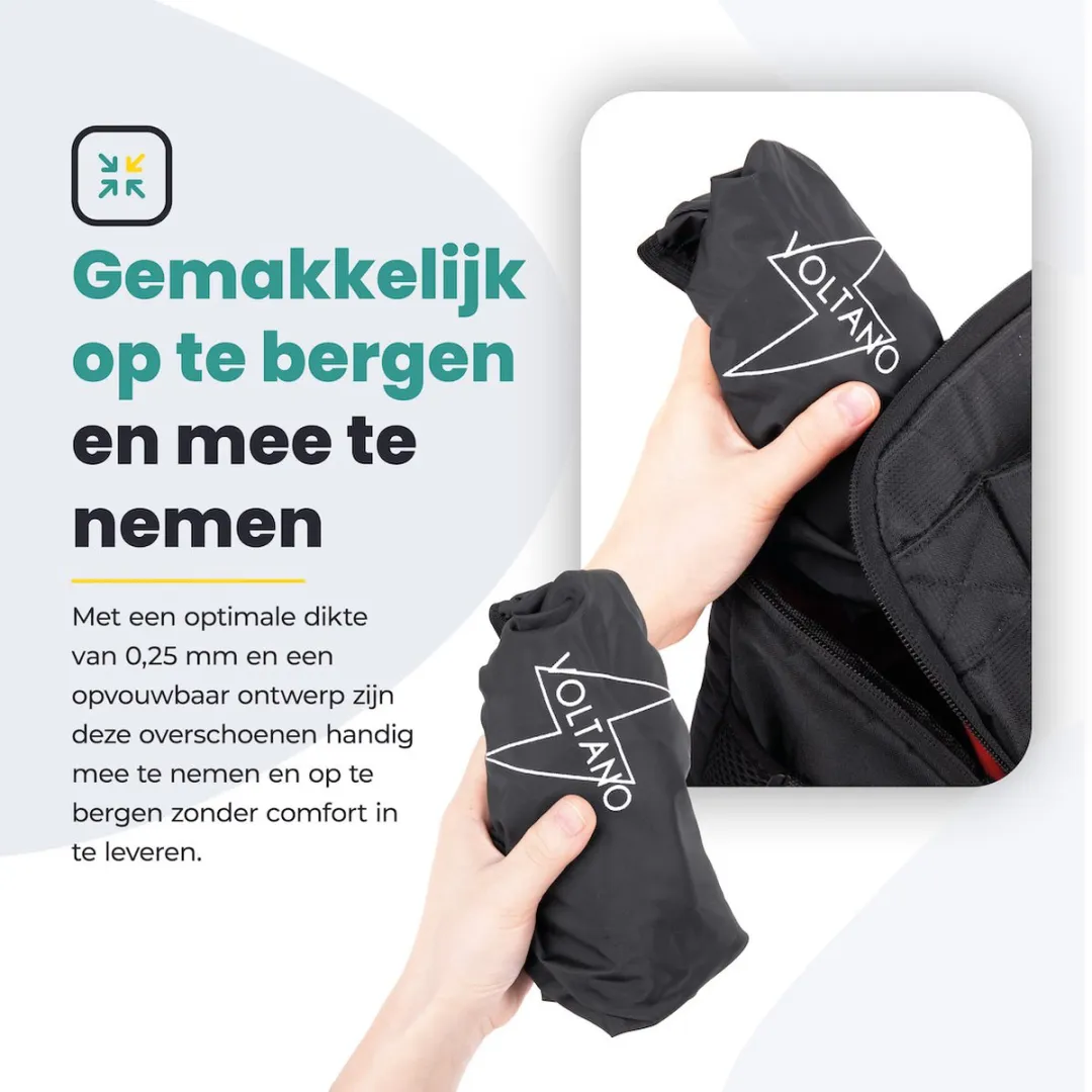 Voltano Overschoenen 36-39 Zwart - Waterdicht - afbeelding 6 van 6