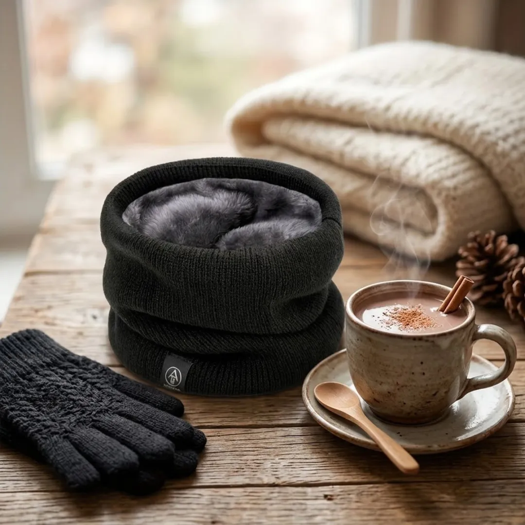 NuveX Nekwarmer Zwart - One Size
