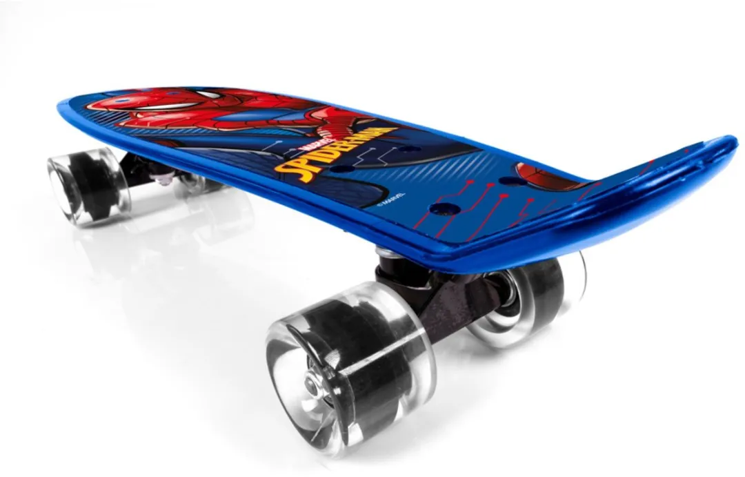 Marvel Spider-Man Skateboard 55cm - Polypropyleen - Blauw/Rood