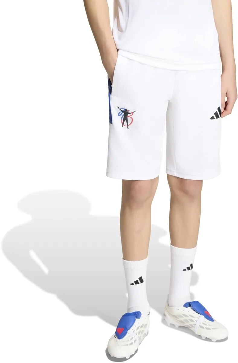 adidas JB Hot Sho Y Short Voetbal 152cm - Wit KD8954
