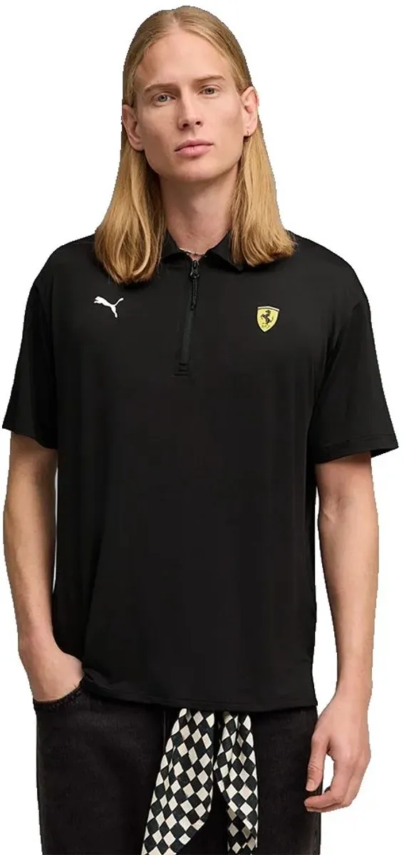 PUMA Ferrari Cloudspun Poloshirt - Zwart XL - afbeelding 6 van 6