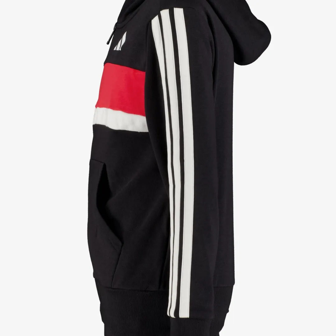 Adidas J 3S TIB FT TS Trainingspak 128 - Zwart/Rood