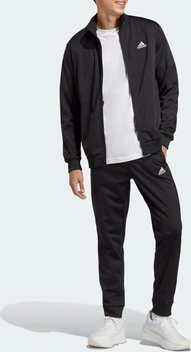 Adidas Basic 3-Stripes Joggingpak Heren IC6775 - Zwart