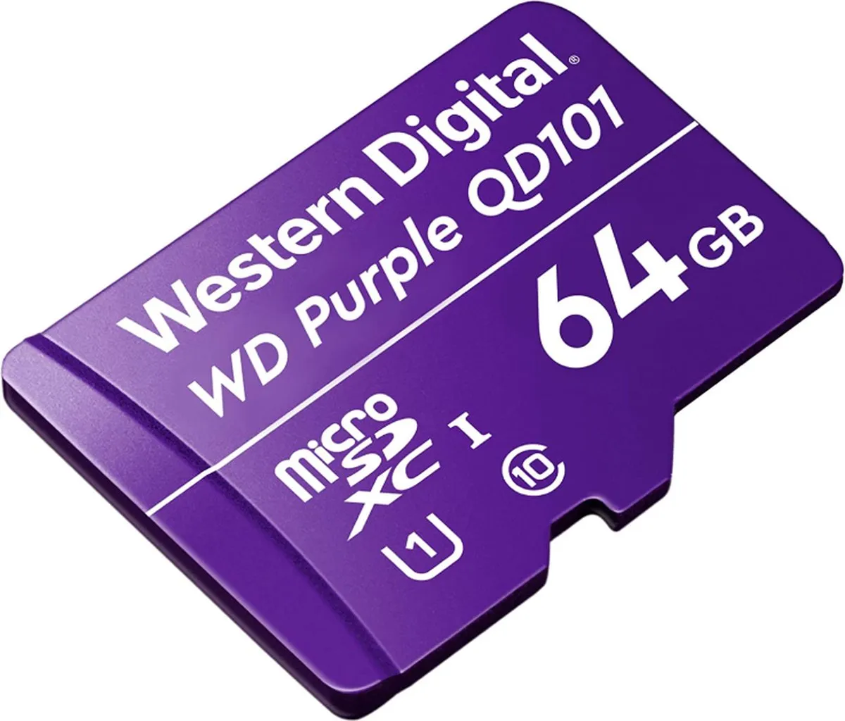 Western Digital WD Purple 64GB microSD - Bewakingscamera