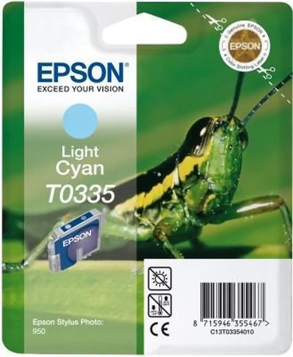 Epson T0335 Inktcartridge Licht Cyaan - 17ml