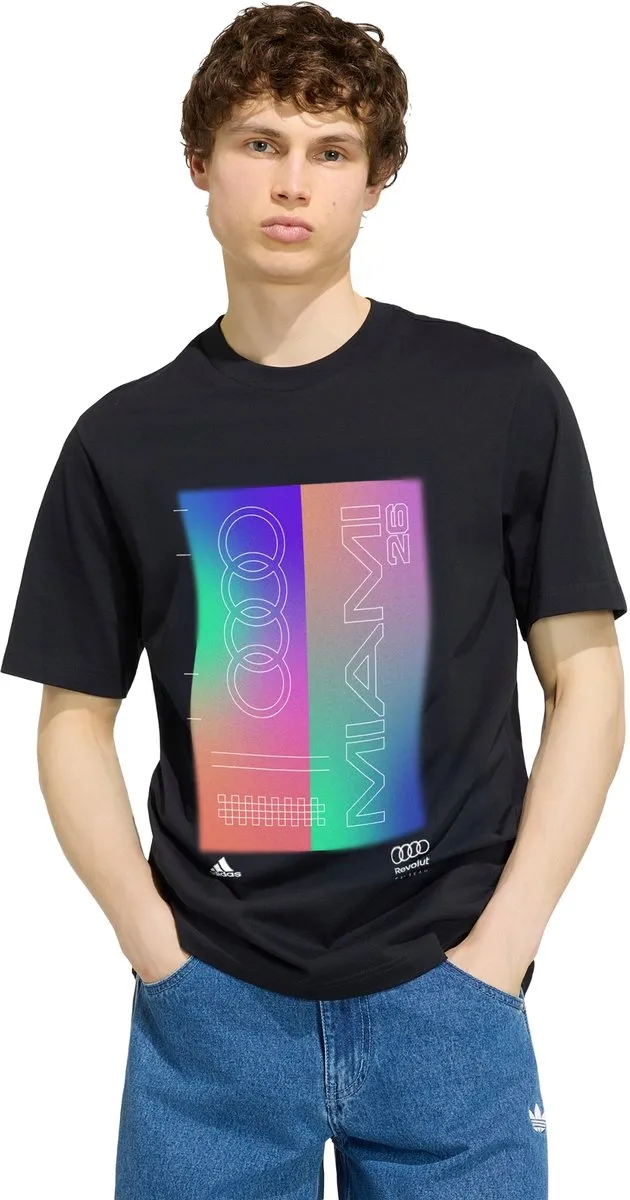 adidas Performance Audi Revolut F1 Teamgeist Graphic T-shirt - Zwart