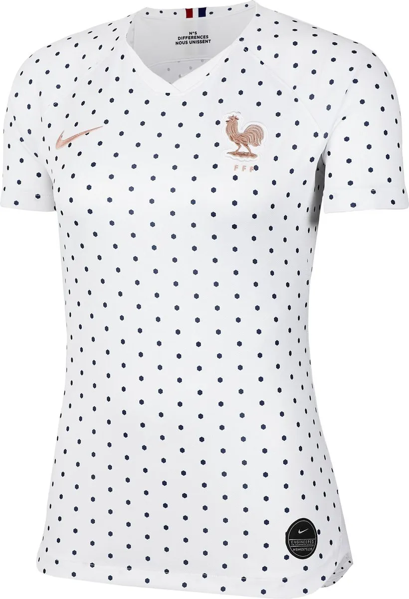 Nike Frankrijk Dames Uitshirt Wit M