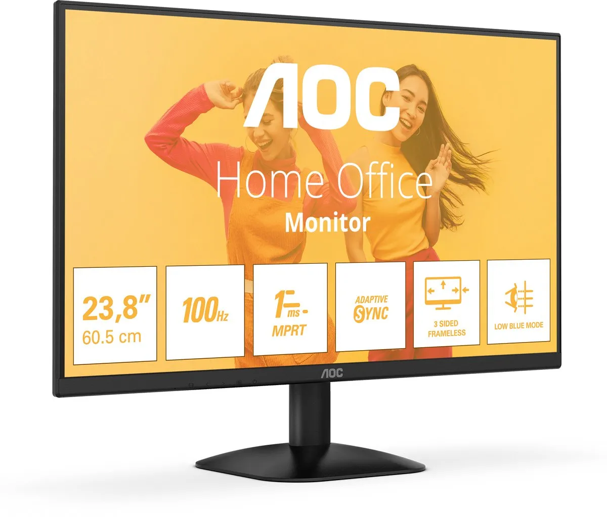 AOC B3 24B35HM2 Monitor - 24 inch Full HD 100Hz - afbeelding 6 van 6