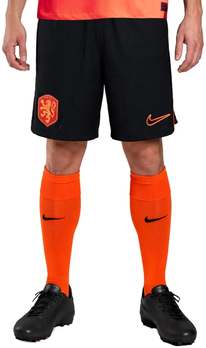 Nike Nederlands Elftal Thuisbroekje 2026-2028 - Short - Maat L - Zwart/Oranje