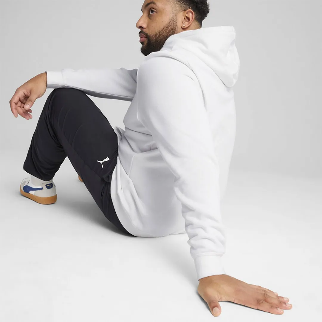 PUMA Essentials No. 1 Logo Fleece Hoodie Heren - Maat S - Wit/Zwart