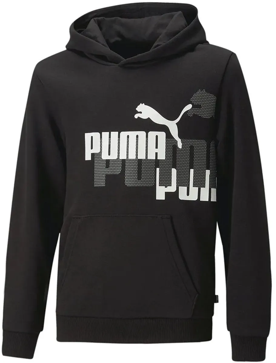 PUMA Ess+ Logo Power Hoodie - 3-4 jaar - Zwart