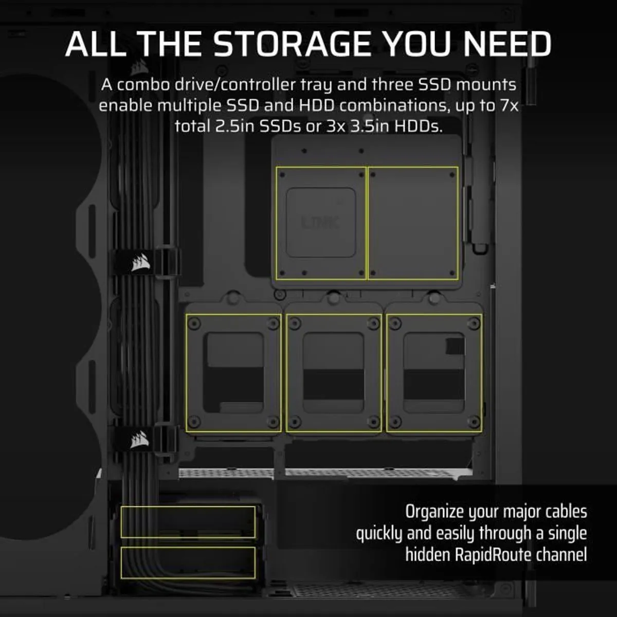 Corsair 5000T Mid-Tower Behuizing - Zwart