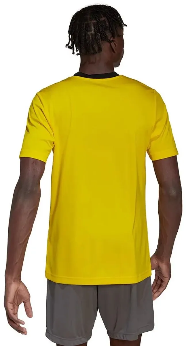 Adidas Entrada 22 Shirt Korte Mouw Heren - Geel L