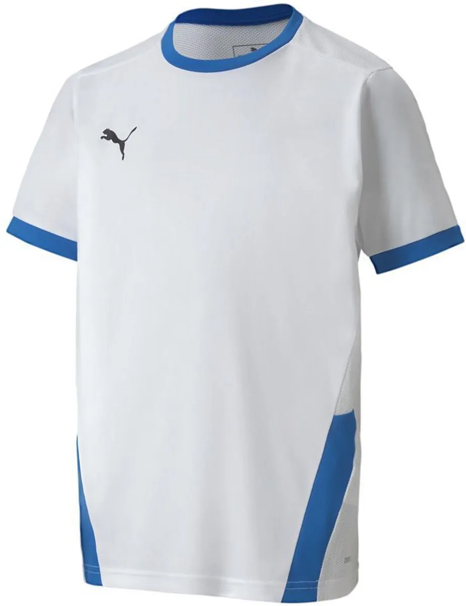 PUMA T-shirt Kinderen TeamGOAL 23 Jersey 128cm - Wit-Blauw