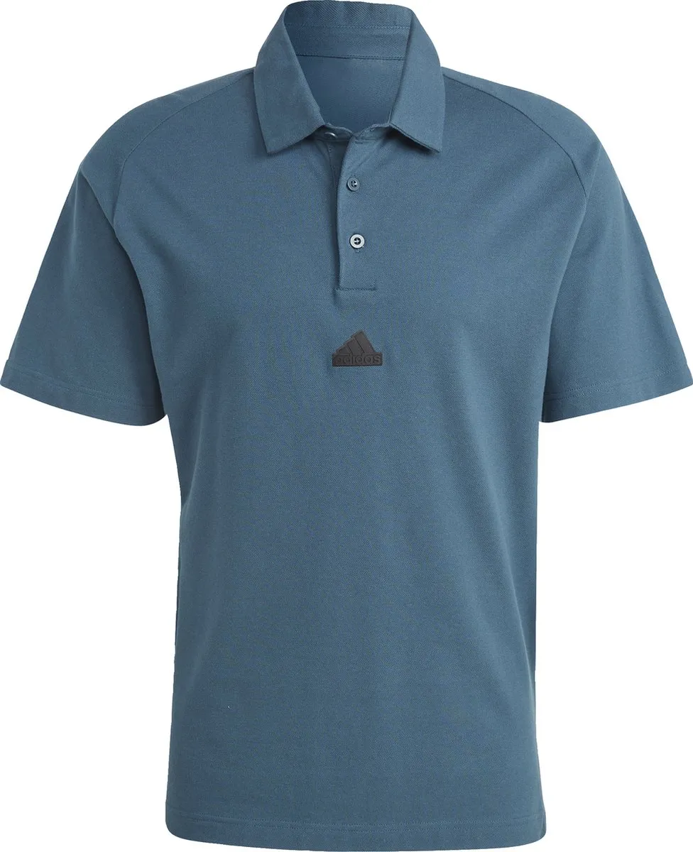 adidas Z.N.E. Premium Poloshirt IJ6134 - Heren L - Turquoise