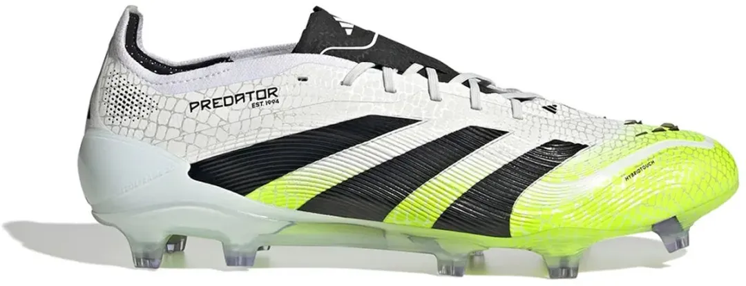 Adidas Predator Elite LL FG Voetbalschoen Heren - 42 2/3 - Wit/Zwart/Geel
