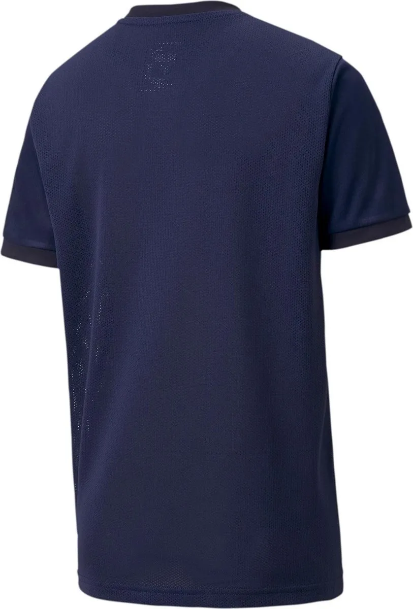 PUMA Unisex Sportshirt 116 - Navy/Wit