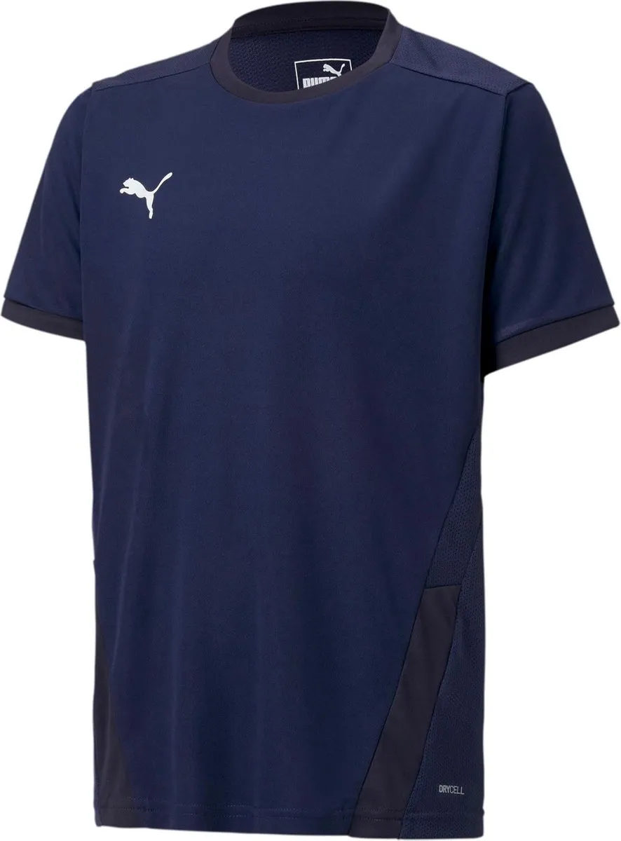 PUMA Unisex Sportshirt 116 - Navy/Wit