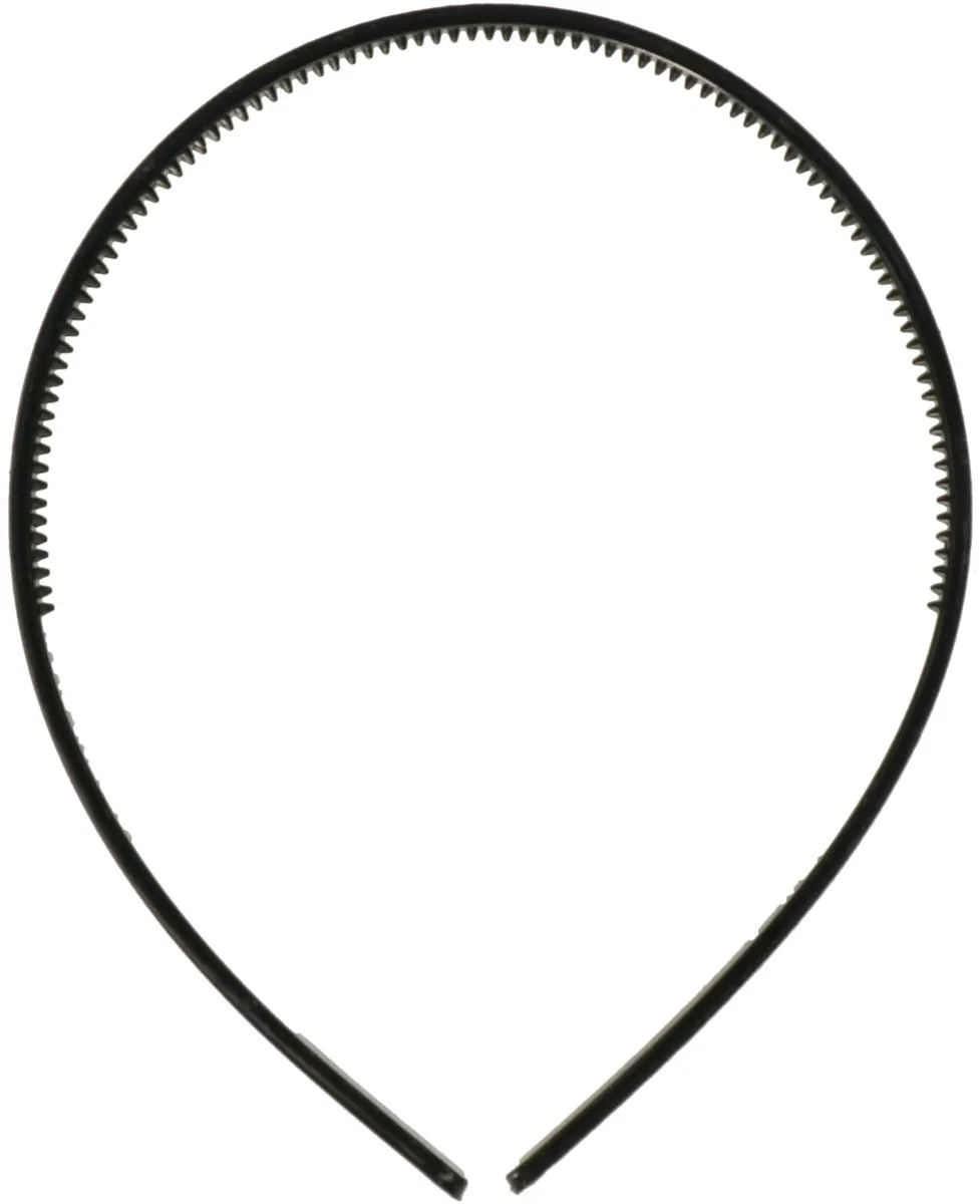 Bellatio Design Haarband 25 Stuks - 1cm Zwart