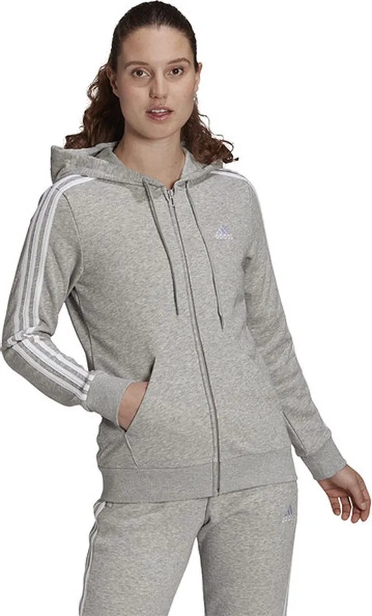 adidas Essentials French Terry Ritshoodie GL0802 - Grijs