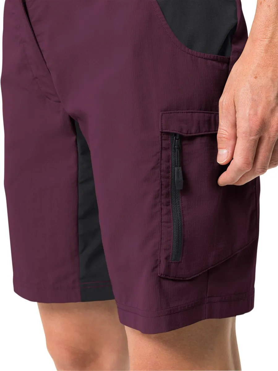 Vaude Qimsa Shorty Fietsbroek - Dames 46 - Cassis