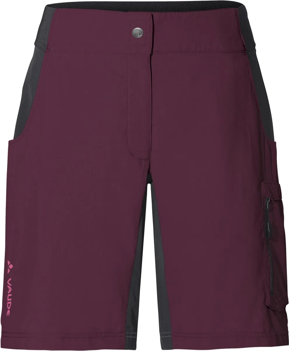 Vaude Qimsa Shorty Fietsbroek - Dames 46 - Cassis