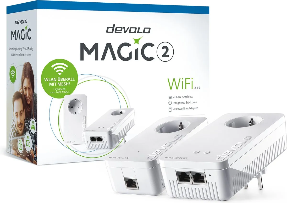 Devolo Magic 2 WiFi next Starter Kit 8614 - 2 Stuks