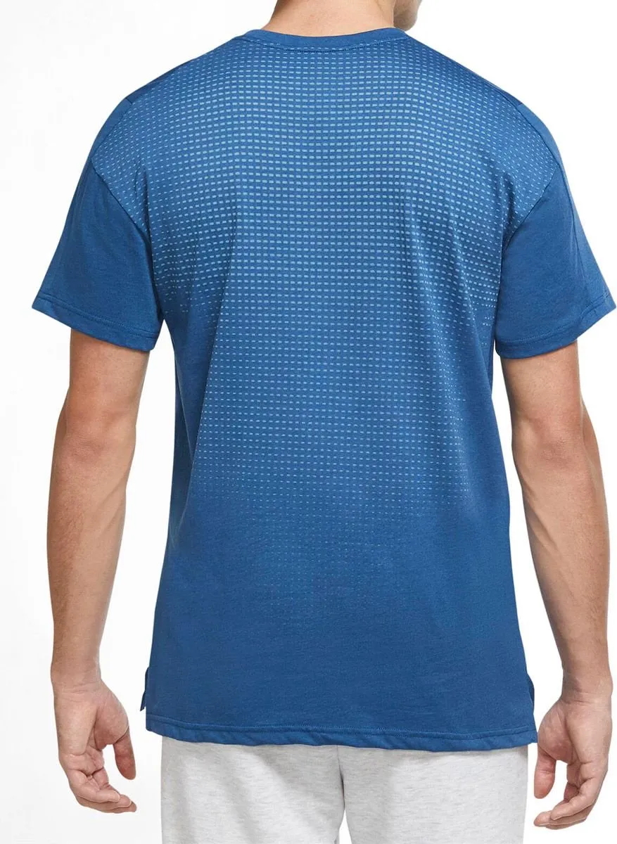 Nike Pro Dri-FIT Burnout Shirt Heren DD1828-476 - S - Blauw