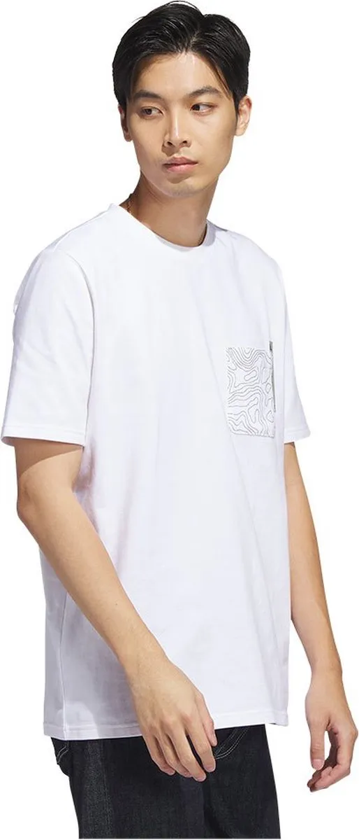 adidas Sportswear City Escape Graphic Pocket T-shirt H49665 - M - Wit