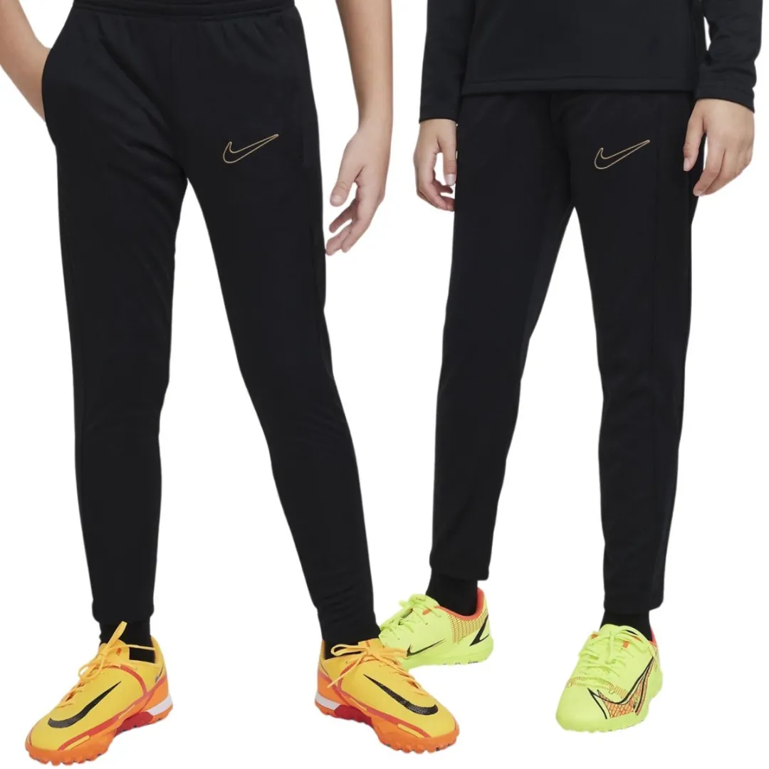 Nike Dri-FIT Academy23 Trainingsbroek Junior - S - Zwart/Goud