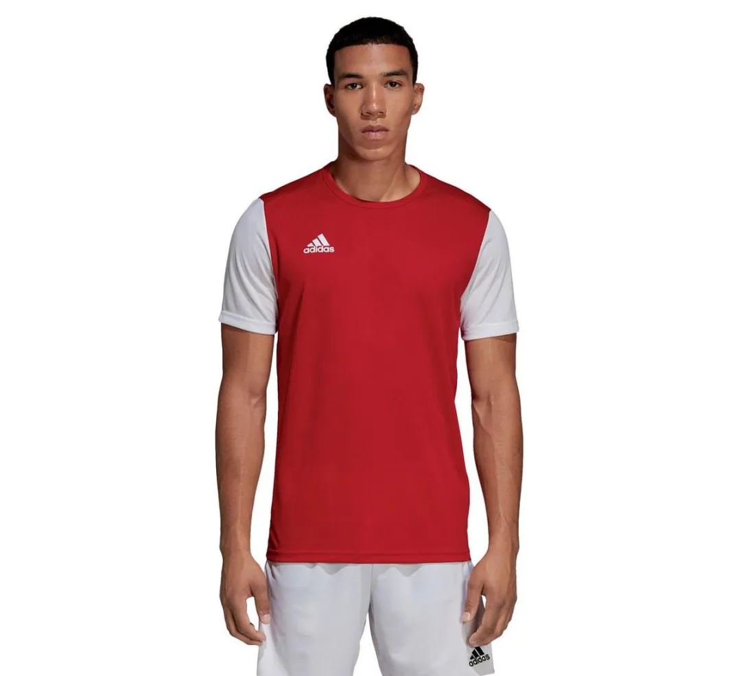 adidas Estro 19 Sportshirt 128 - Rood/Wit