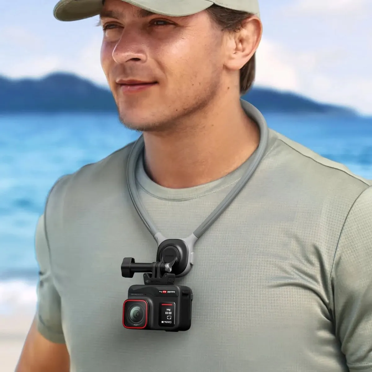 Insta360 Neck Mount CINSCAVH - Halshouder Grijs