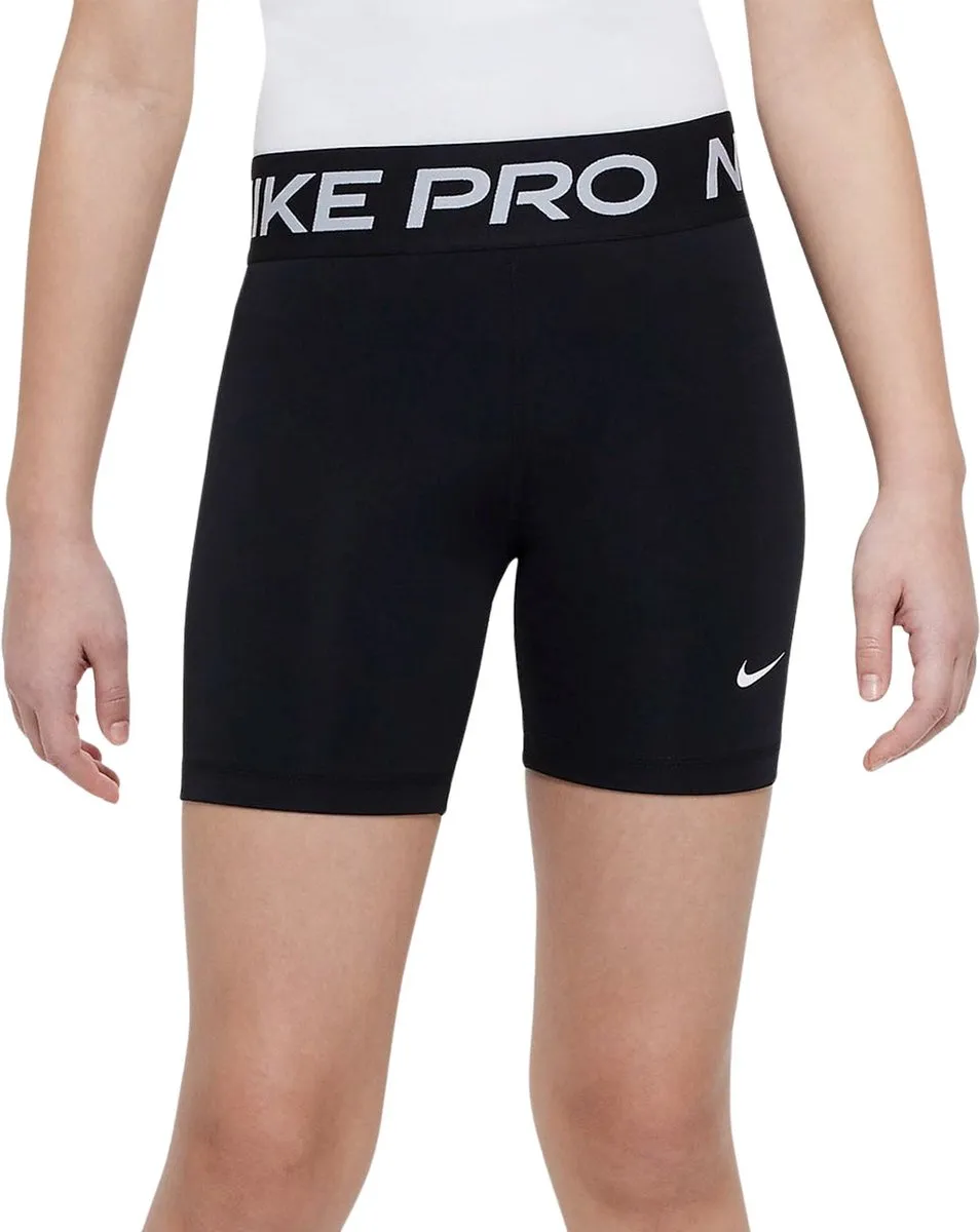 Nike Pro Dri-FIT Short Junior FB1081-010 - Maat 158 - Zwart