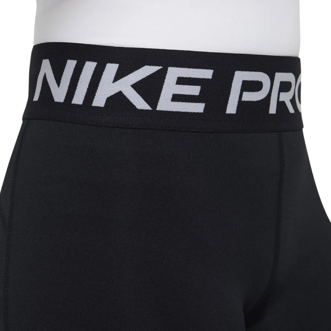 Nike Pro Dri-FIT Short Junior FB1081-010 - Maat 158 - Zwart