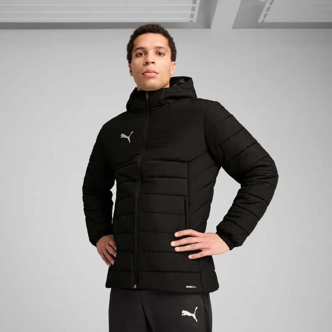 PUMA Team Padded Winterjas - Zwart/Wit S