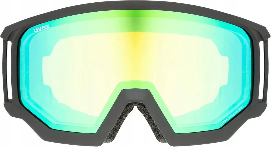Uvex Sferische Skibril Groen Anti-Mist UV400 - Zwart
