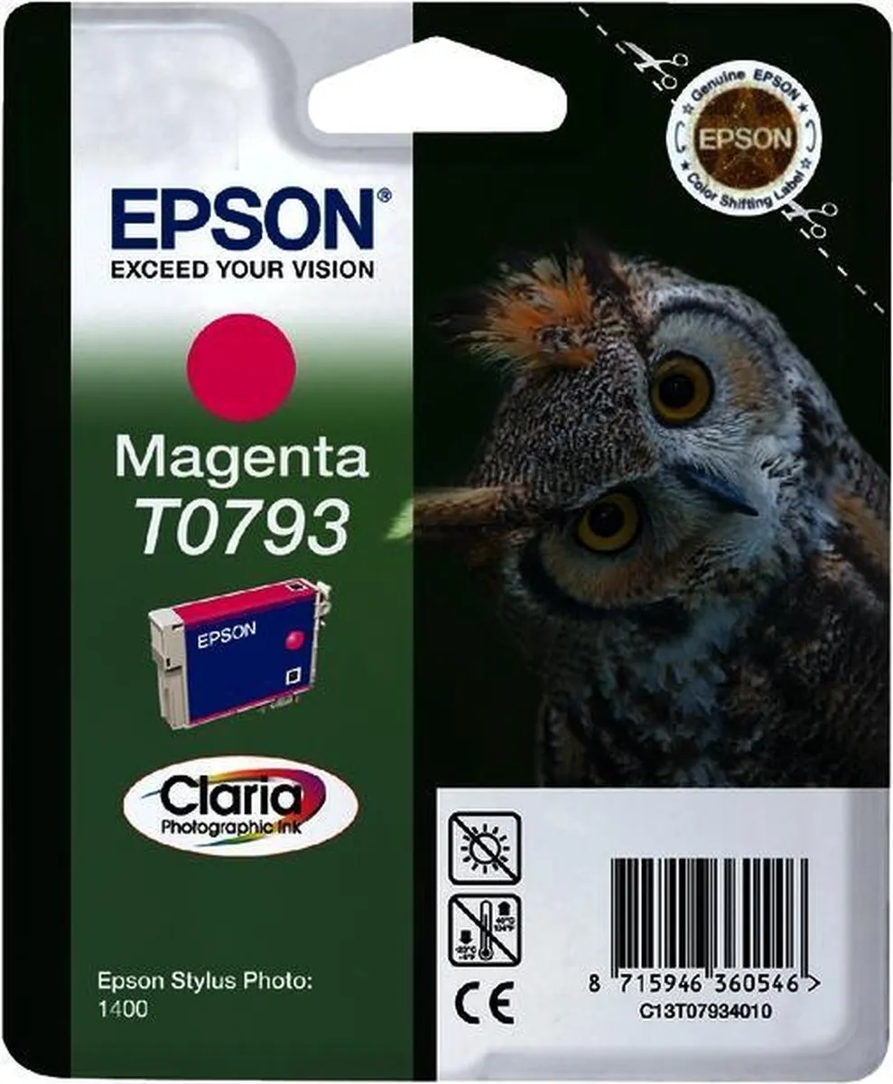 Epson T0793 Magenta Inktcartridge - 11ml