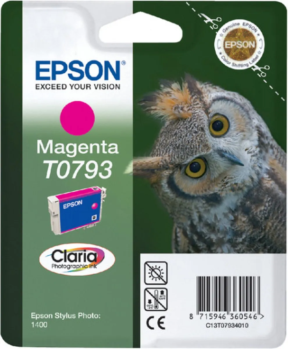 Epson T0793 Magenta Inktcartridge - 11ml