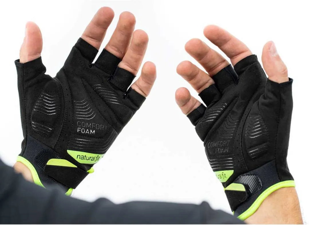 Cube X Nf Korte Handschoenen - Grijs/Geel
