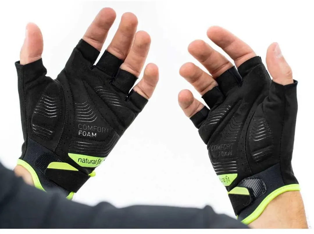 Cube X Nf Korte Handschoenen - Grijs/Geel - afbeelding 6 van 6