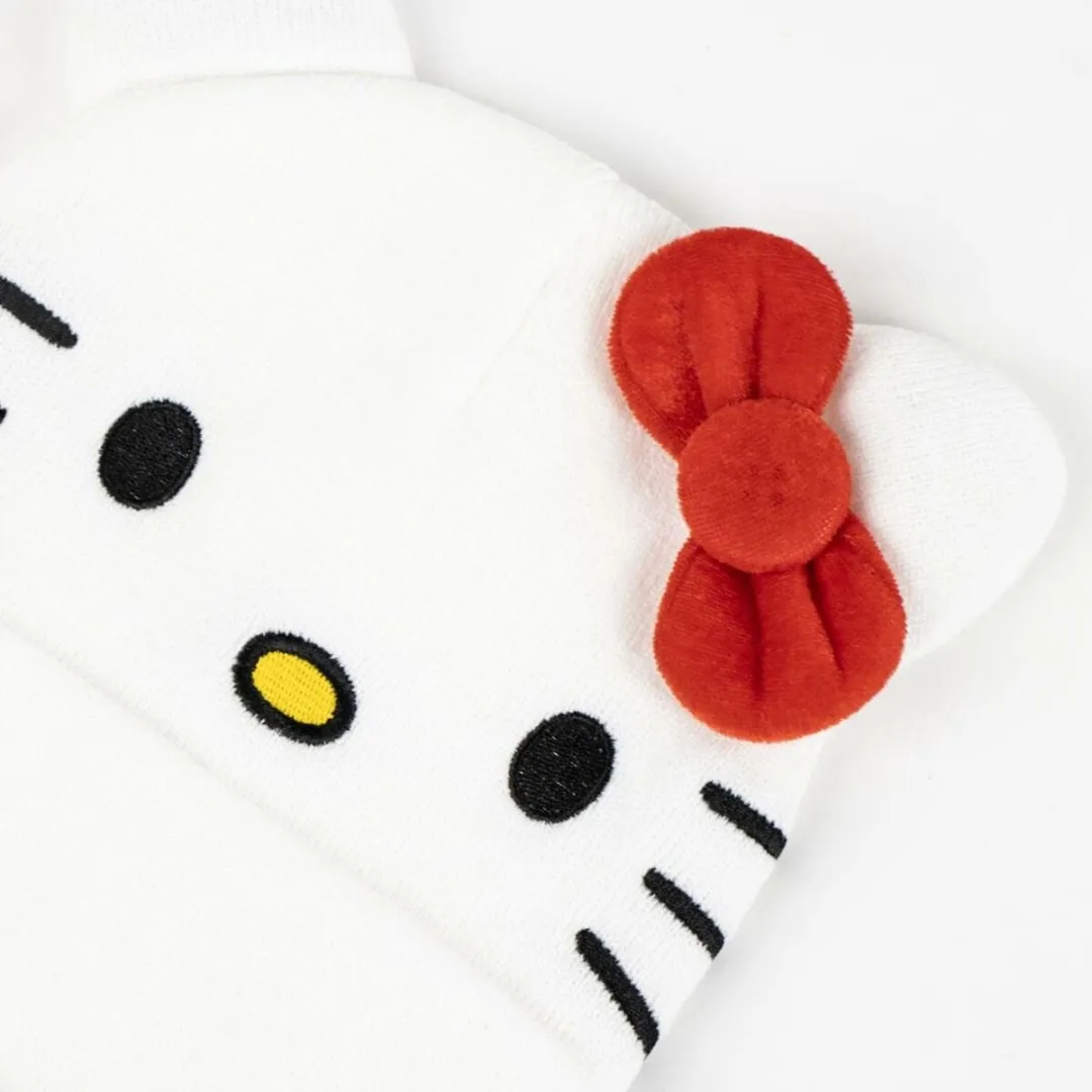 Hello Kitty Muts en Wanten - Wit Multicolor