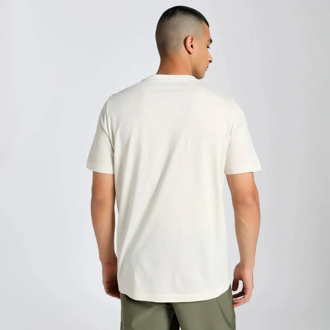 PUMA Essentials 2 Color No. 1 Logo Shirt Heren M - Crème/Groen/Licht Oranje