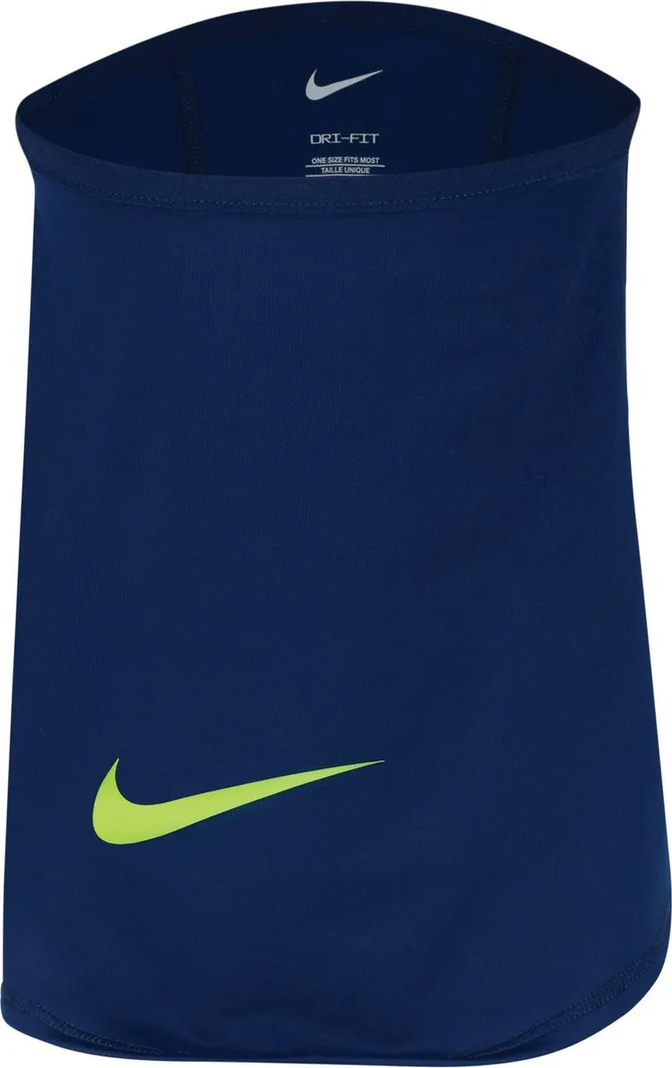Nike Dri-FIT Winter Warrior Nekwarmer DC9161-492 - Blauw/Lichtgroen
