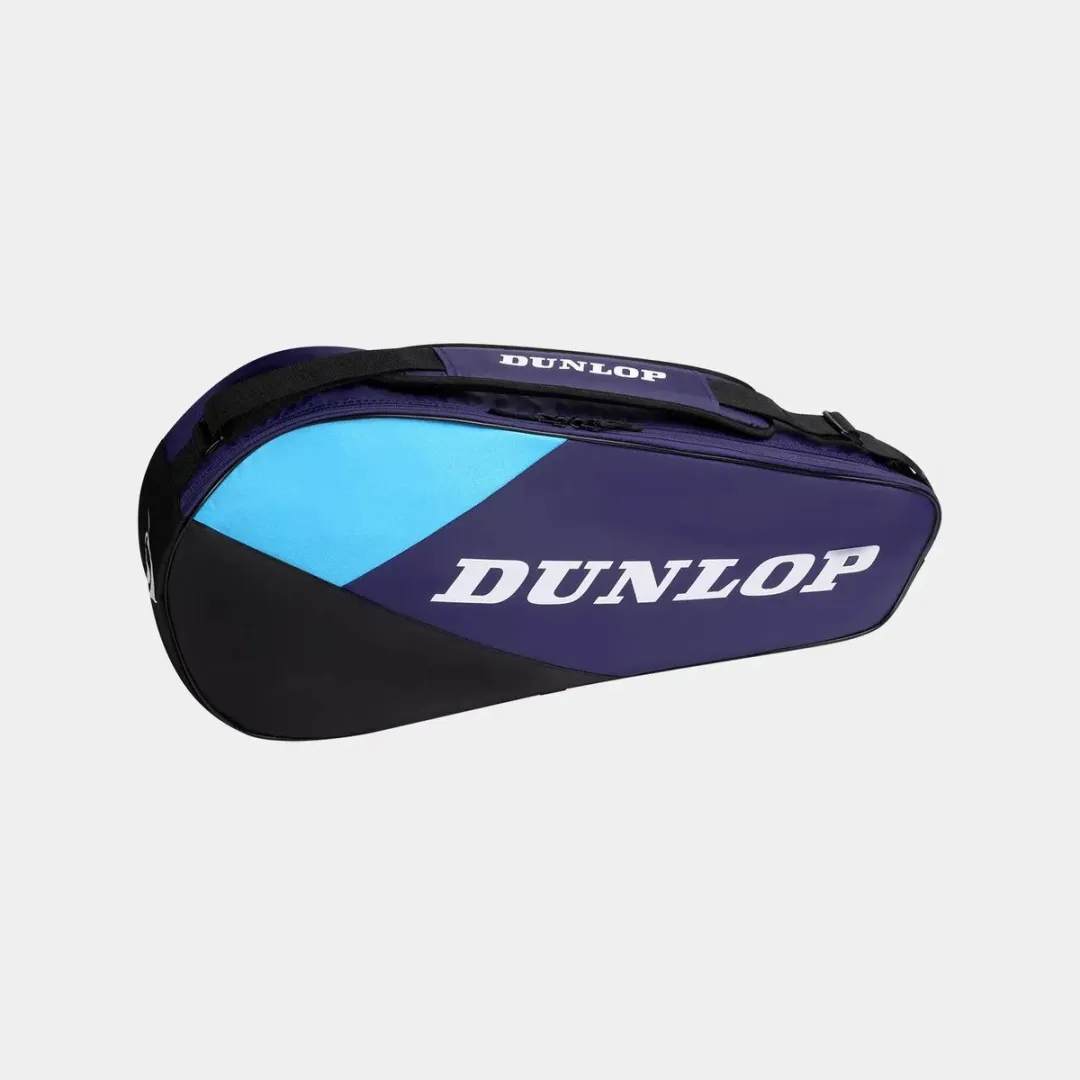Dunlop FX-CLUB 3RKT Tennistas - 3 Rackets - Violet/Zwart/Cyaan