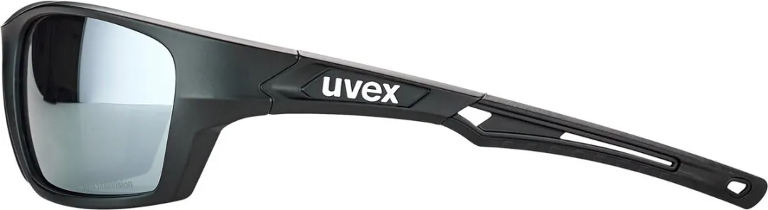 Uvex Sportstyle 232 Spiegelzonnebril - Zwart Mirror Silver - afbeelding 6 van 6