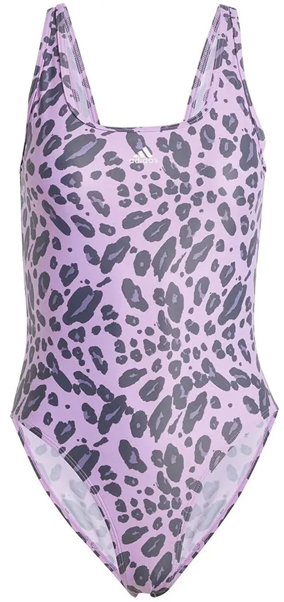 adidas Essentials Animal Print U-Back Zwemkleding 40 - Paars