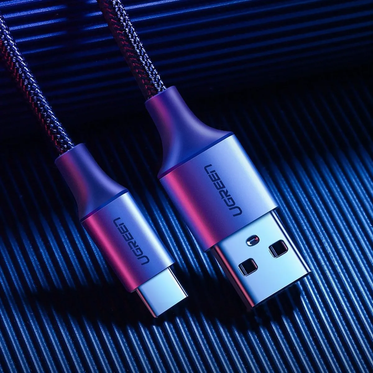 Ugreen USB Type C Quick Charge 3.0 Kabel 2m - Grijs