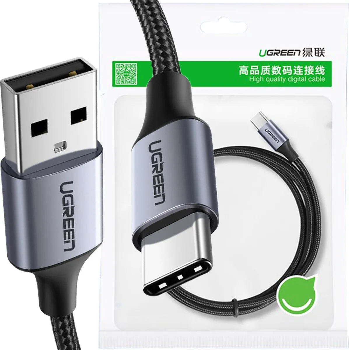 Ugreen USB Type C Quick Charge 3.0 Kabel 2m