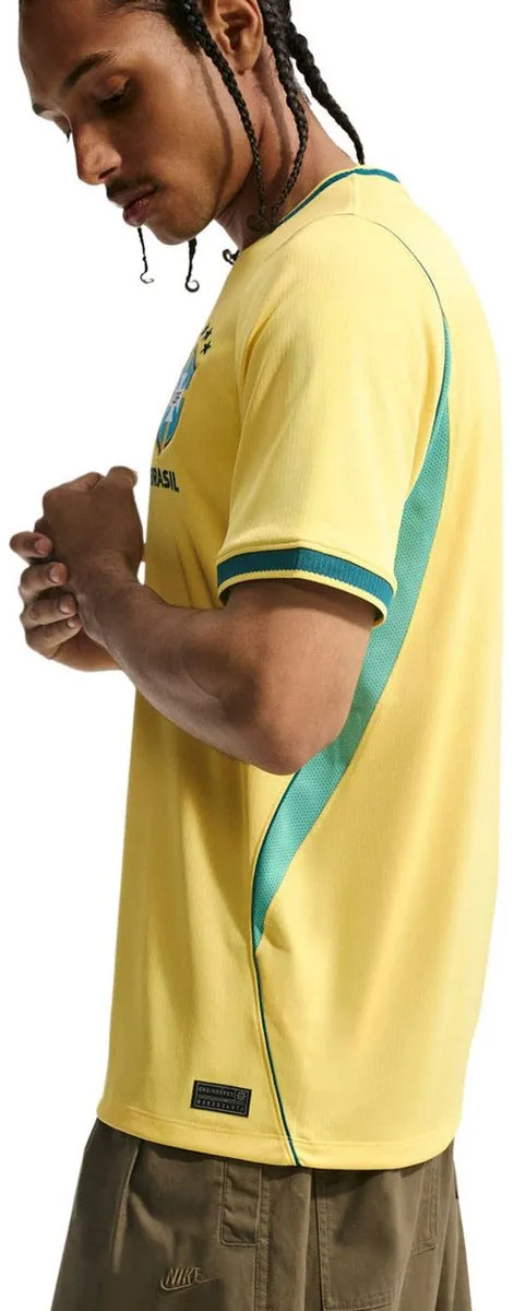 Nike Brazilië WK2026 Thuis Shirt Heren L - Geel-Groen