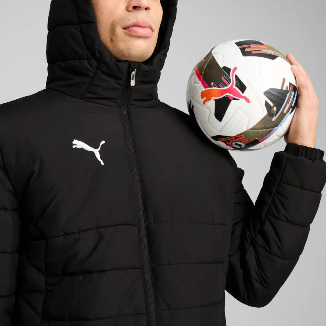PUMA TeamADDITIONS Hooded Padded Jacket 659795 - M - Zwart/Zilver